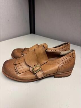 Kork Ease Women's Brown Burnish Leather Loafer Size 6